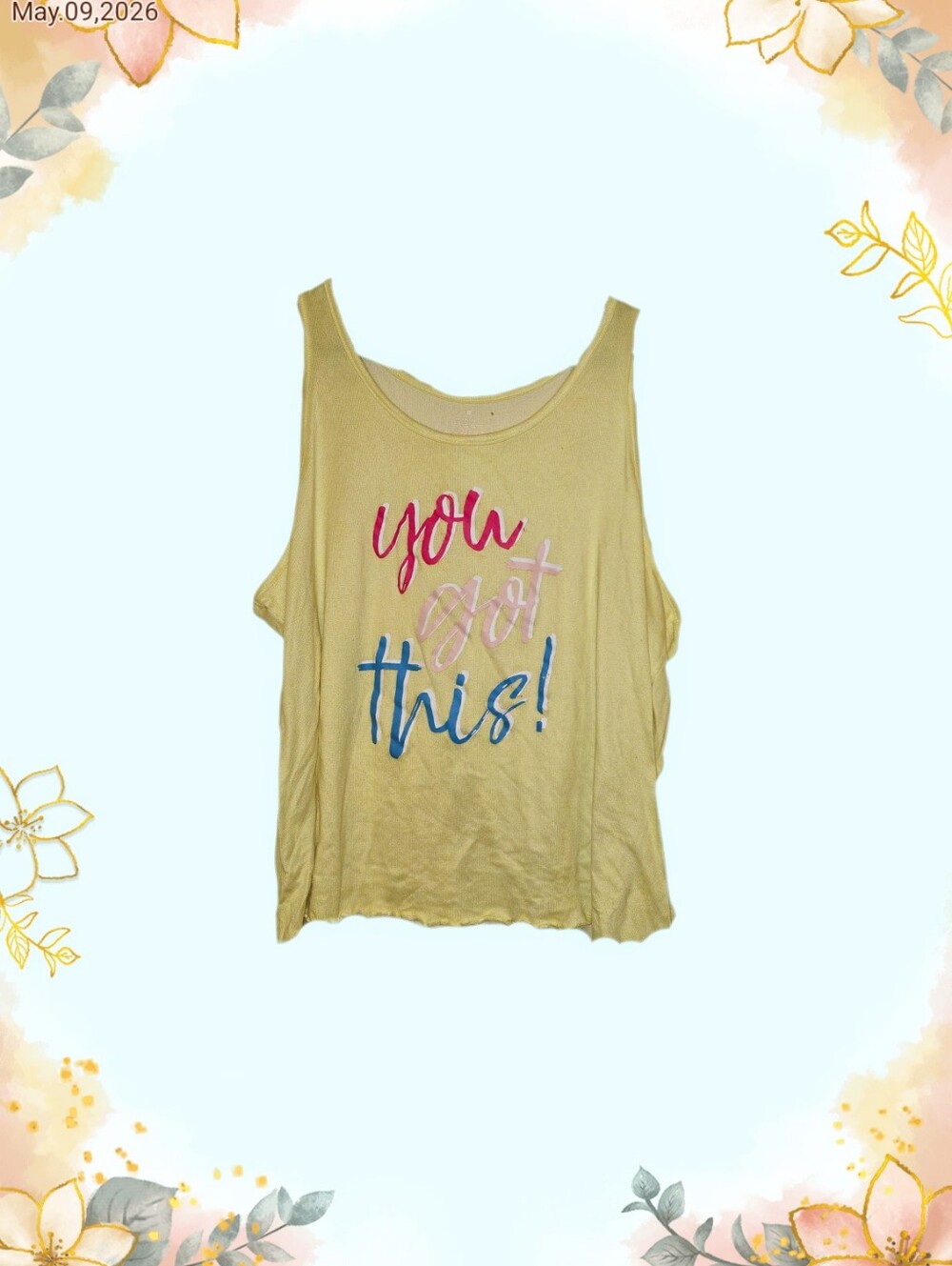 torrid Yellow 'You Got This!' Graphic Tank Top